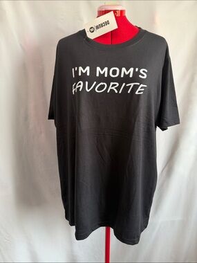 I'm Mom's Favorite Black Short Sleeve Tee
